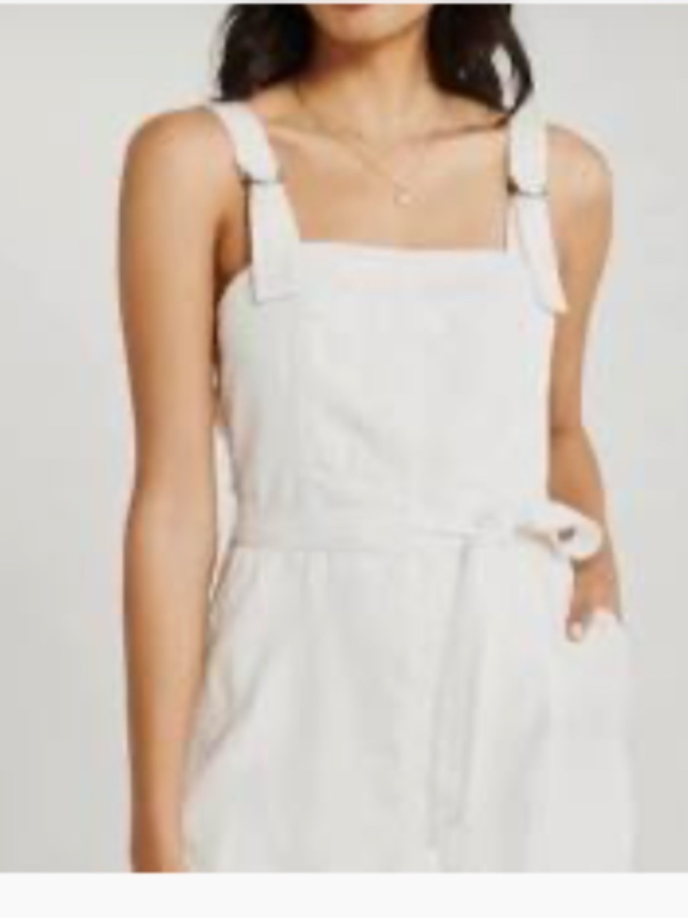 Abercrombie and Fitch cream overall dress, Medium